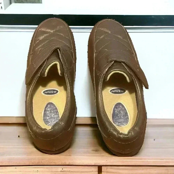 Dr Scholl's NEW Women’s Sz. 7.5 Brown Leather Advanced Comfort Slip On Shoes - Picture 2 of 7